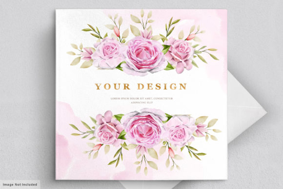 Download Watercolor Floral Invitation Card Set - Card set Collection