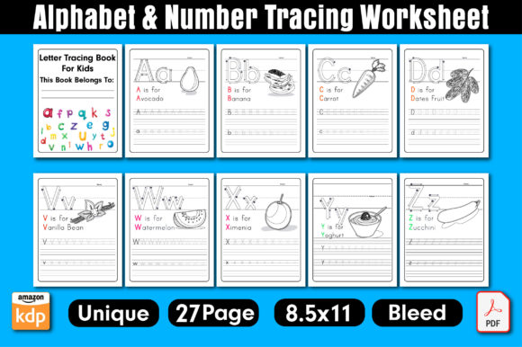 Download Letter Tracing Workbook KDP Amazon - Kdp amazon Collection