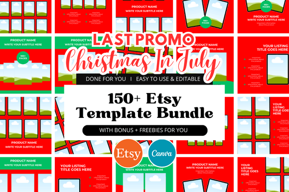Download Christmas Etsy Template Bundles - Etsy template Collection