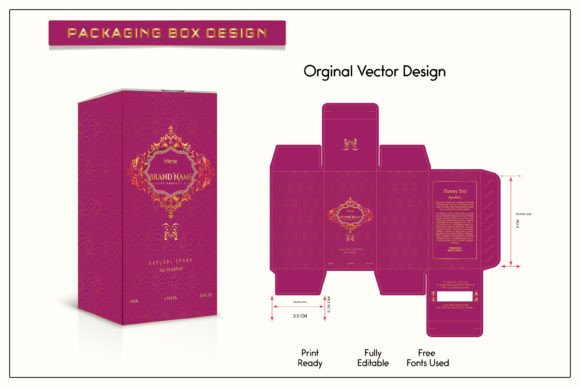 Download Luxury 3D Box Packaging Design Template. - Packaging design Collection
