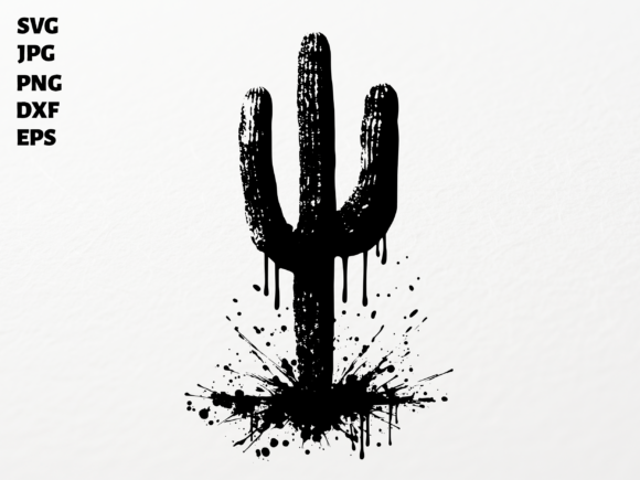 Download Grunge Cactus SVG for Cricut Sublimation - Premium Bundle