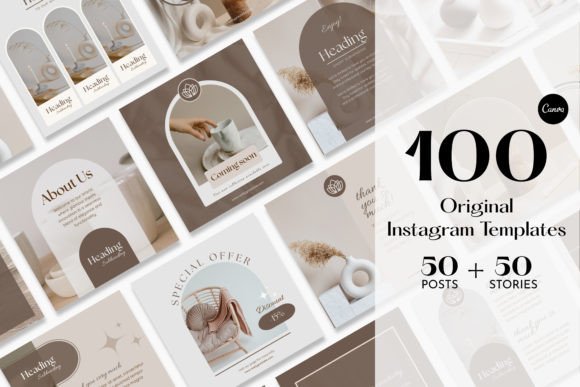 Download Aesthetic Beige Instagram Templates - Instagram templates Collection