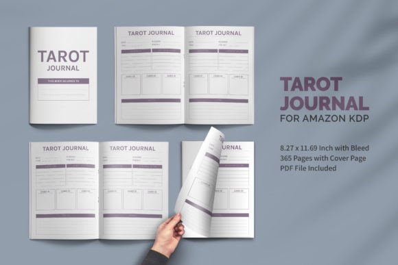 Download 365 Pages Tarot Journal for KDP Amazon - Kdp amazon Collection